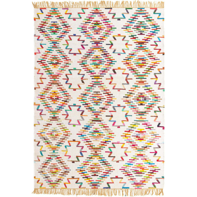 Duclos Cotton Ikat Indoor Rug, Rectangle 9' x 12'