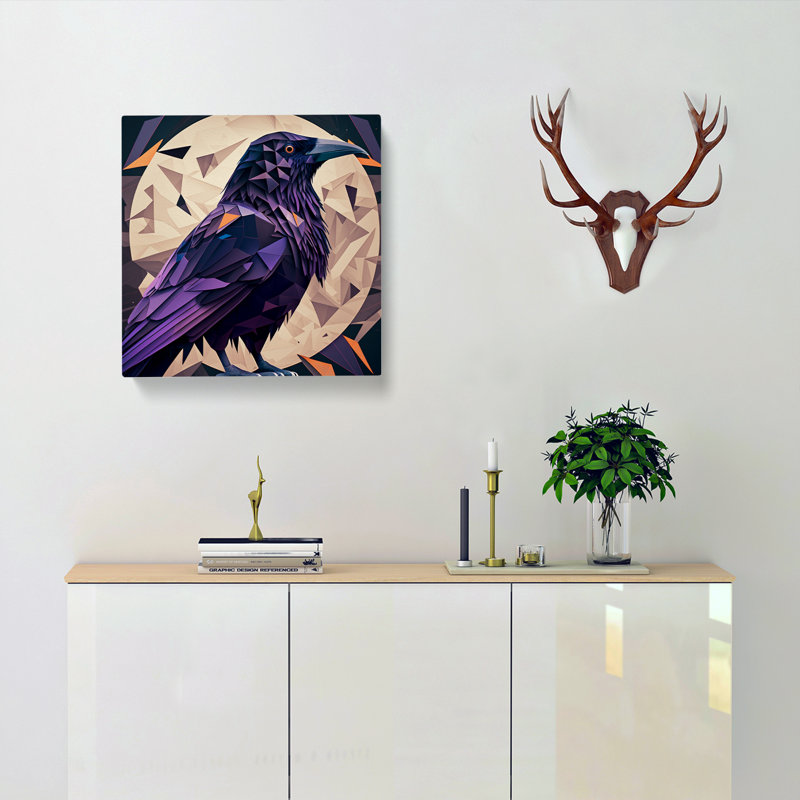 Raven Geometric - No Frame Print, 50cmH x 50cmW