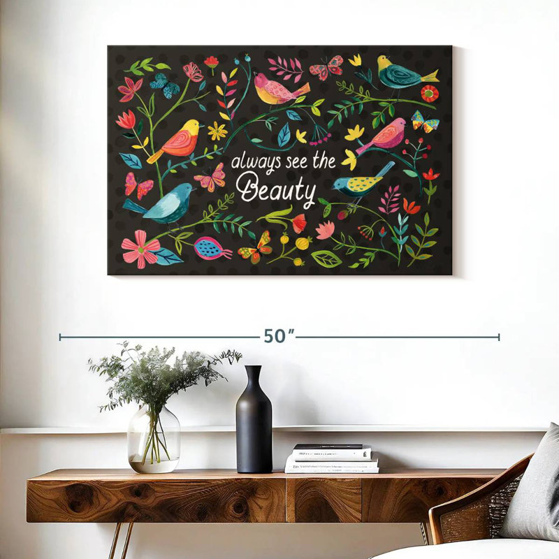 Tergel Budding Beauty Dark, 26" H x 39" W