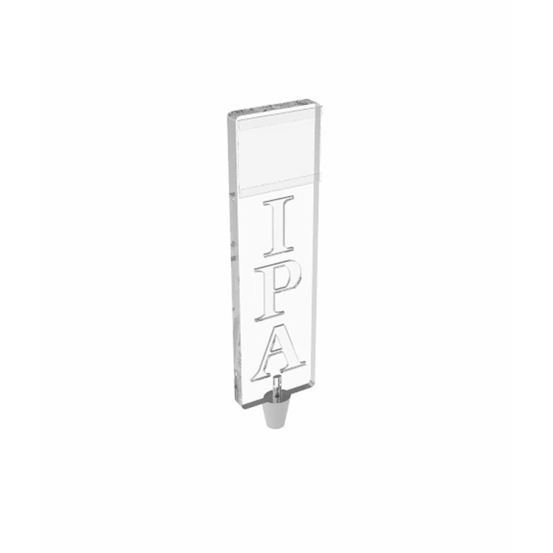 Generic IPA Clear Acrylic Plexiglass Beer Tap Handle Bar Tavern Lounge Microbrew