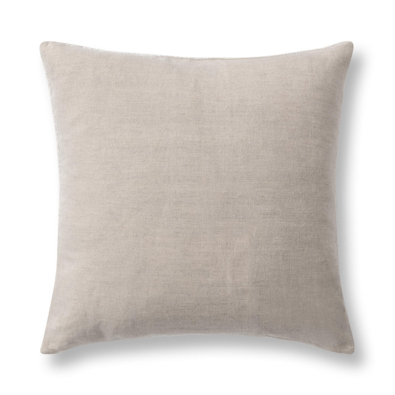 Moksha Linen Blend Throw Pillow, Cloud
