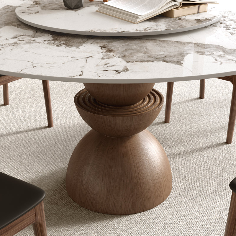 Table de salle à manger Modern Modern, 29.53" H x 53.15" W x 53.15" D, Pandora