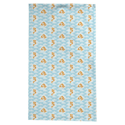Leffel Koi Fish Waves Pattern Tablecloth
