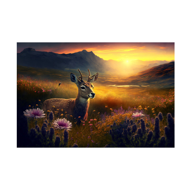 «Animals Woodland Animals», impression sur toile, H 12 po x l 19 po x P 2 po