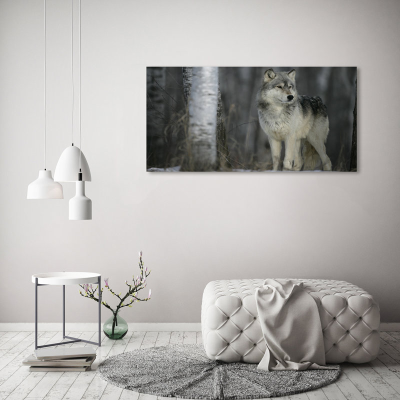 Grey Wolf - Wrapped Canvas Print