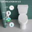 Toilette allongée 17 po ADA Comfort
