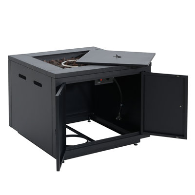 30Inch Square  Steel Fire Pit Table