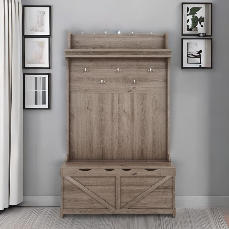 Multifunctional Coat Rack, Brown