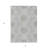 3' X 5' Gray Silver Floral Medallion Washable Indoor Outdoor Area Rug