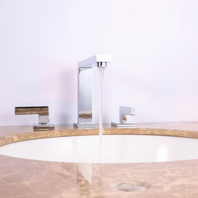 Widespread Bathroom Faucet, Chrome