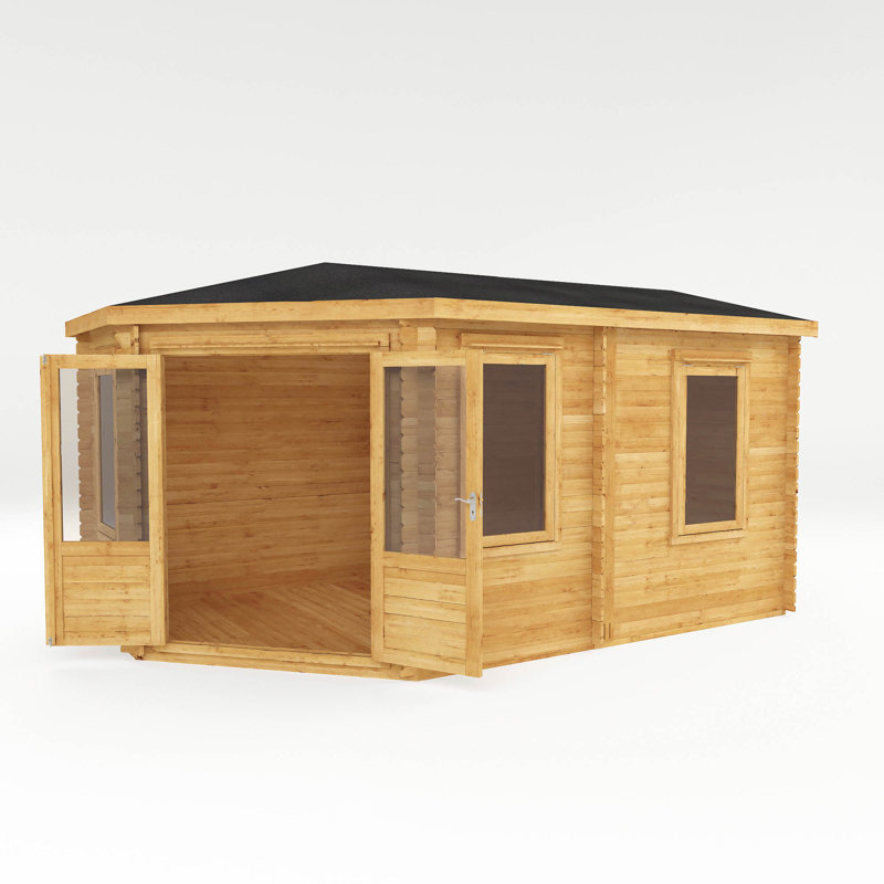 Mercia 16ft x 10ft Corner Lodge Grande Log Cabin (28mm)