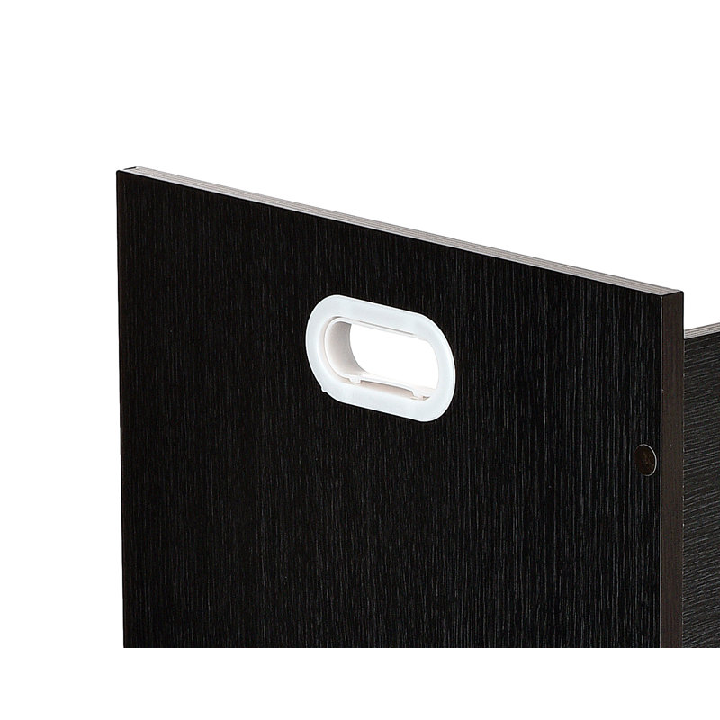 Black Mobile Wood Roll File with 21 Slots