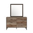 Commode double l 6,5,5 po avec miroir Valverde