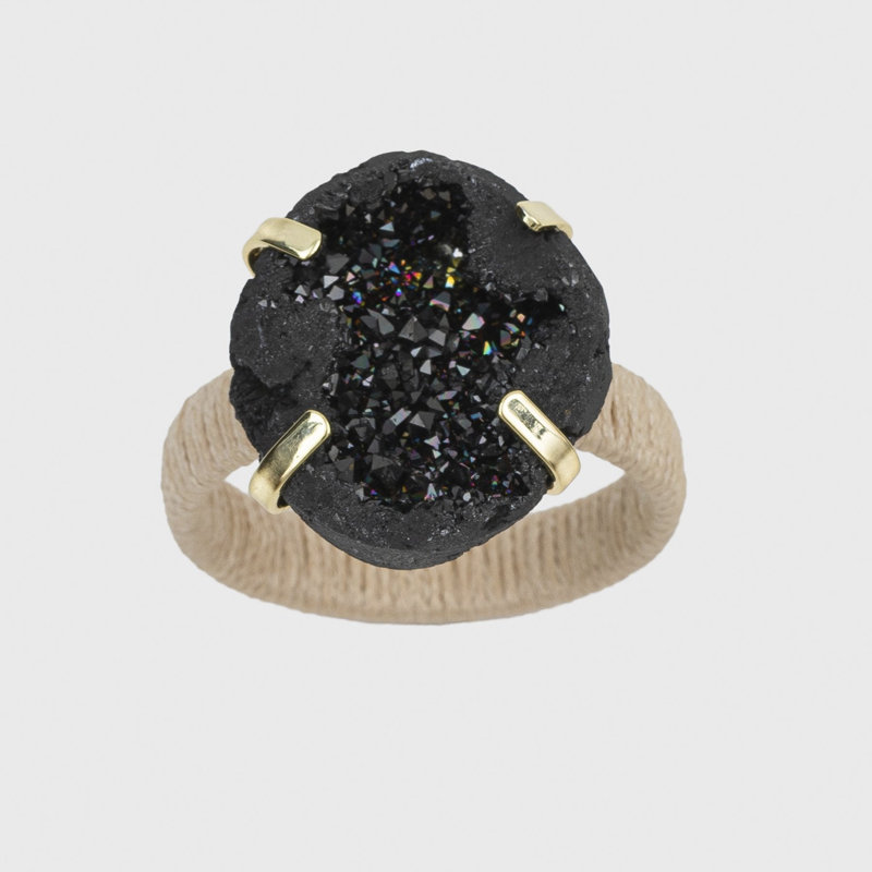 Rustic Druzy Napkin Rings
