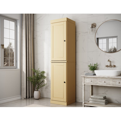 Armoire de rangement 100% bois massif Palace Imports, portes à panneaux surélevés, tablettes réglables, l 16,5 po x L 71,5 po