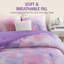 Ensemble d'édredon à imprimé de teinture à l'aquarelle avec coussin décoratif, doux et confortable pour une chambre de rêve-130470010-130470011