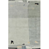 Orphee Wool Area Rug in Gray/Beige/Ivory
