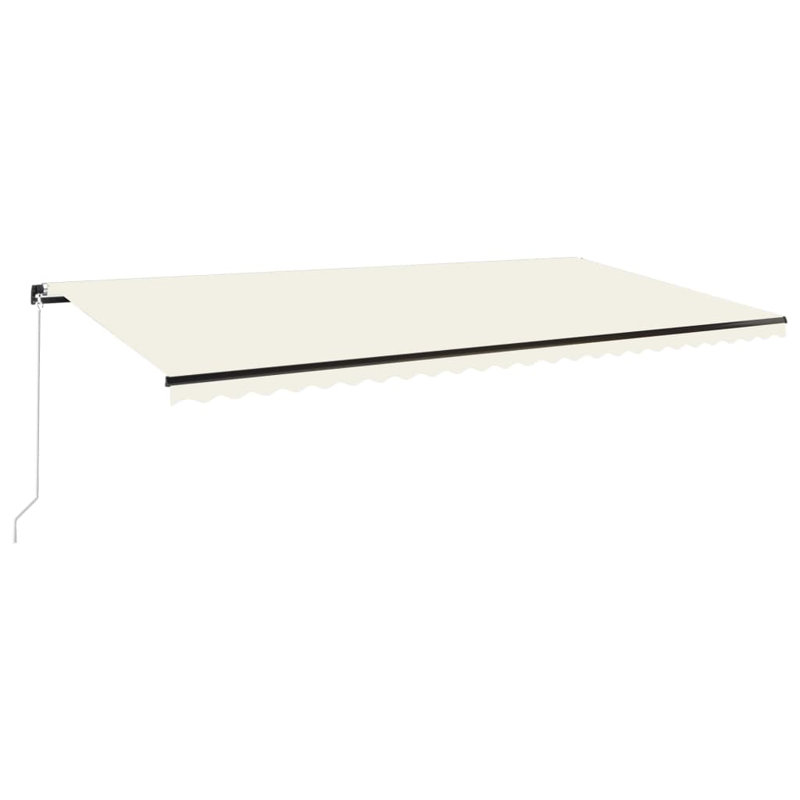 Nalle Manual Retractable Window Awning, Cream