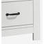 Cassini 21.5" White 2-Drawer Nightstand Bedside Table