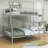 Alexza Kids Full XL Over Queen Metal Bunk Bed with Ladder-1404734520