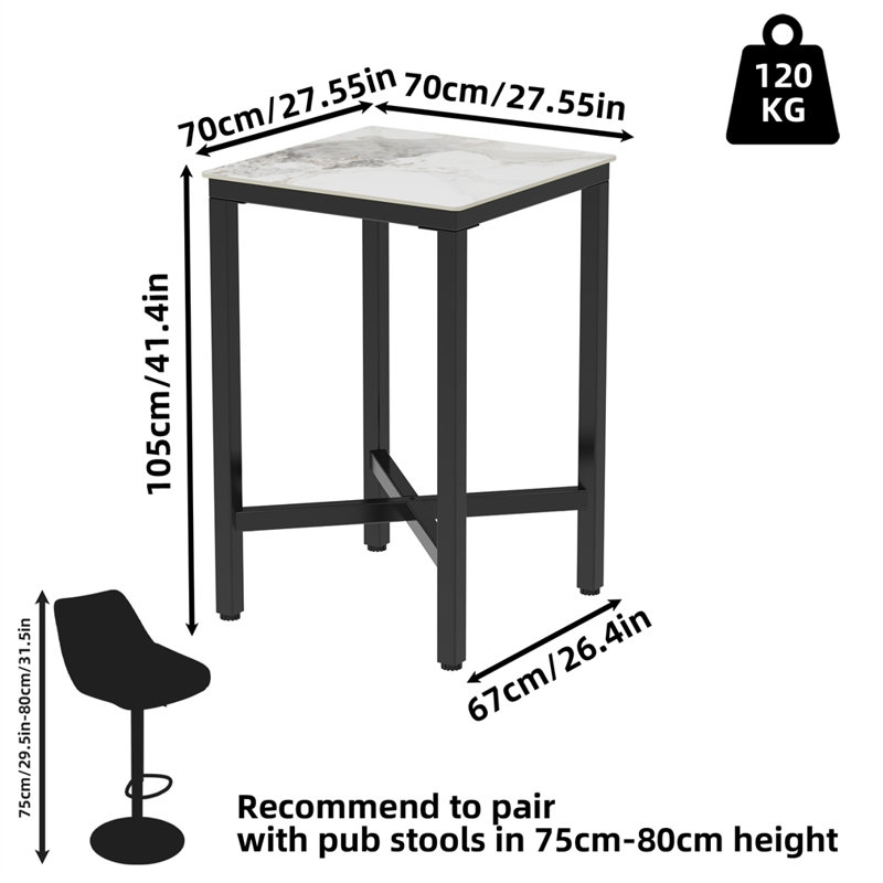 Table de salle à manger Gervin, Grey