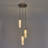 Flint 3 LT Winter Brass Multi-Pendant Kalco