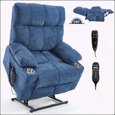 Fauteuil inclinable confortable à deux moteurs avec fonctions de massage et de chauffage