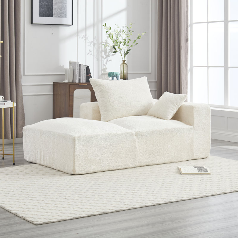 Canapé Boucle 67,72 "l, Beige Boucle
