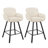 Nicola Swivel Upholstered Bar Stool with Metal Frame-93543919