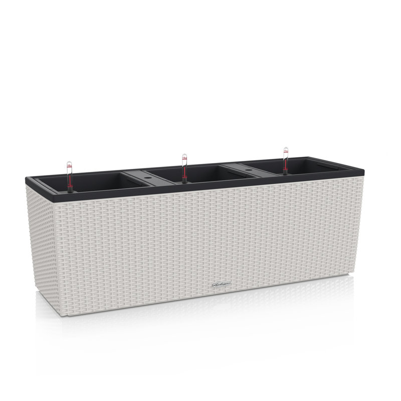 Trio Planter Box, 34cm H x 100cm W x 32cm D, Sand Brown