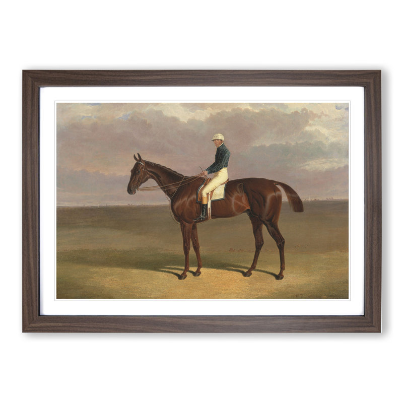 Margrave Horse by John Frederick Herring - Picture Frame Painting, Walnut Framed, 48cm H x 65cm W x 2cm D