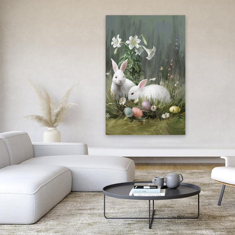 Bunnies and Bunny Seasons III Art, H 60 po x l 40 po
