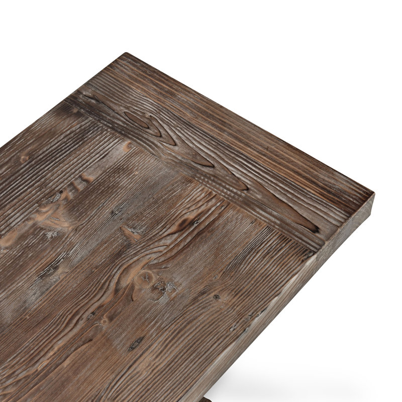 Console en bois massif 71 po Farrer, Brun rustique