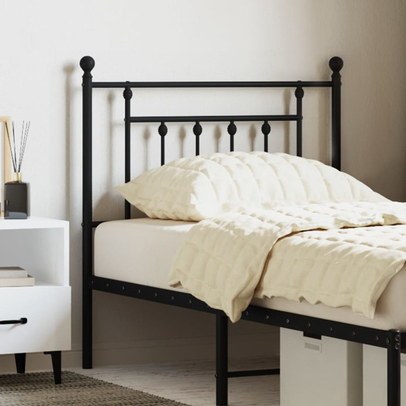 Aliha Headboard, 97cm H x 85cm W x 3cm D, Black