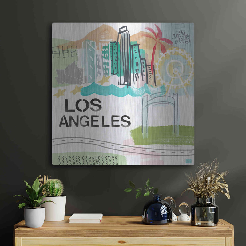 "Los Angeles" par Linda Woods, H 24 po x l 24 po