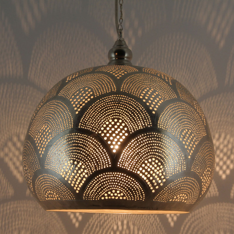 Sachem 1 - Light Silver Single Pendant