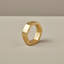 Rond de serviette hexagonal Luxe, ensemble de 8