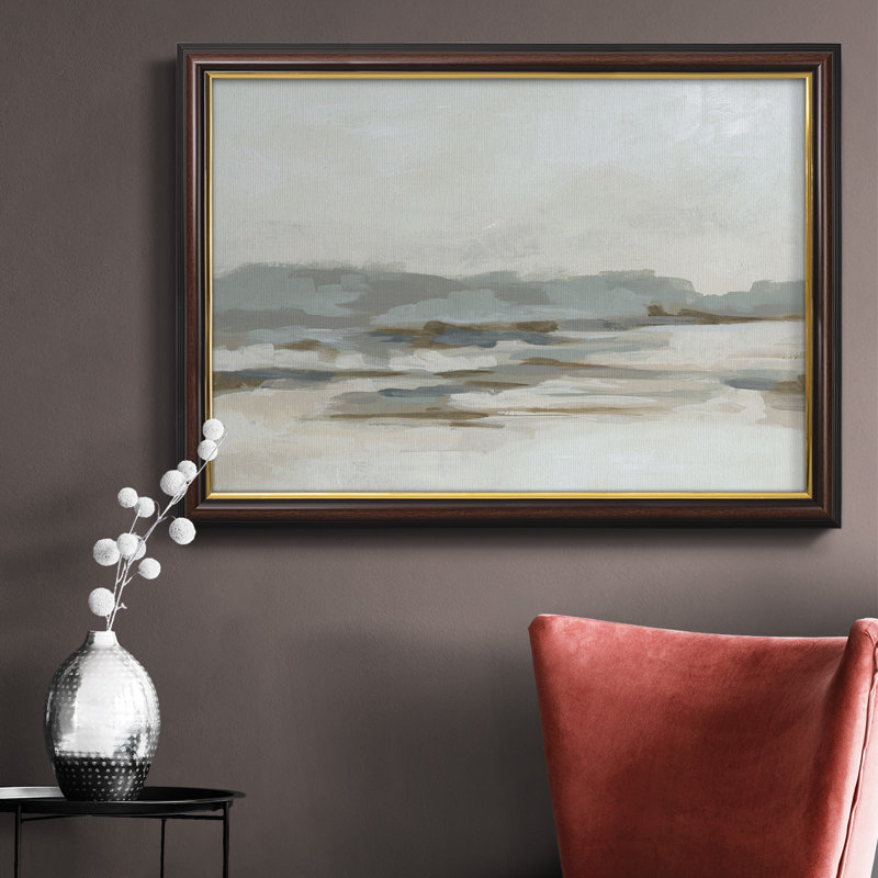 «Neutral Coast I», toile encadrée de qualité supérieure - prête à être accrochée, H 16 po x l 20 po x P 1 po