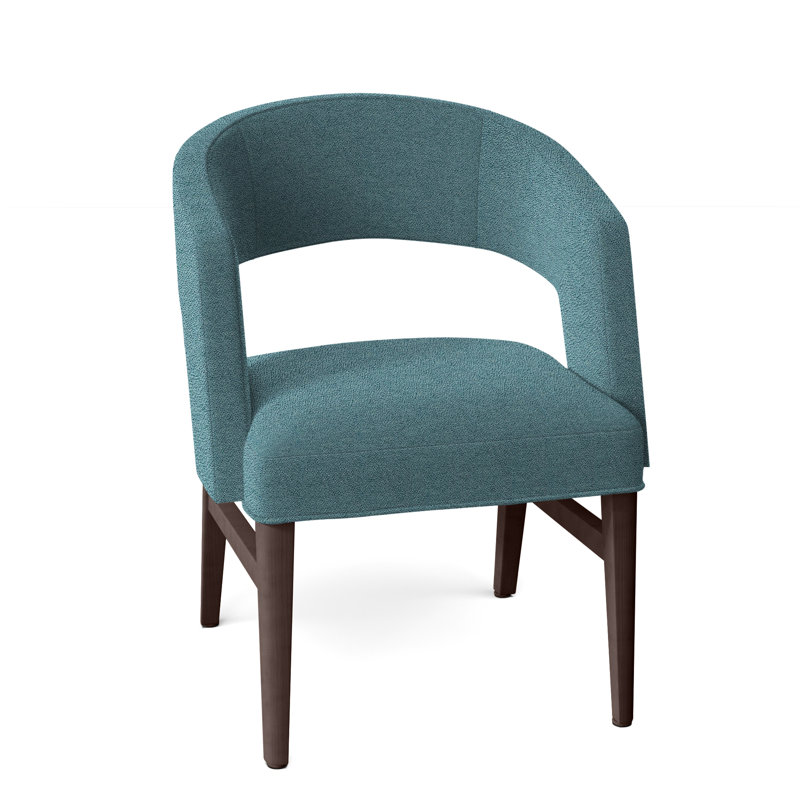 Chaise avec accoudoirs Bryant, 8789 Turquoise, Tabac