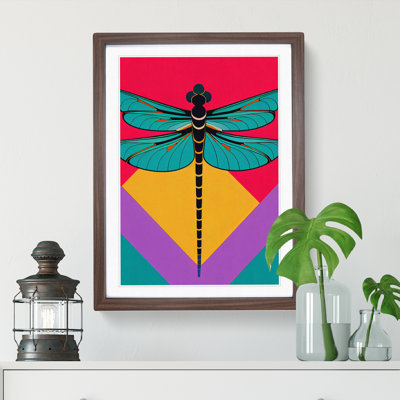 XV1022-710X Art Deco Dragonfly - Single Picture Frame Print