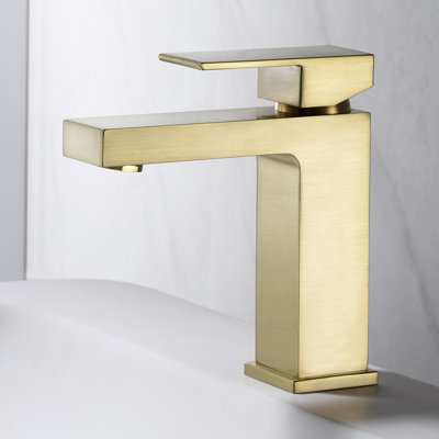 Robinet de salle de bain à un trou avec ensemble de bonde, robinet de salle de bain à poignée simple avec bouchon de bonde escamotable