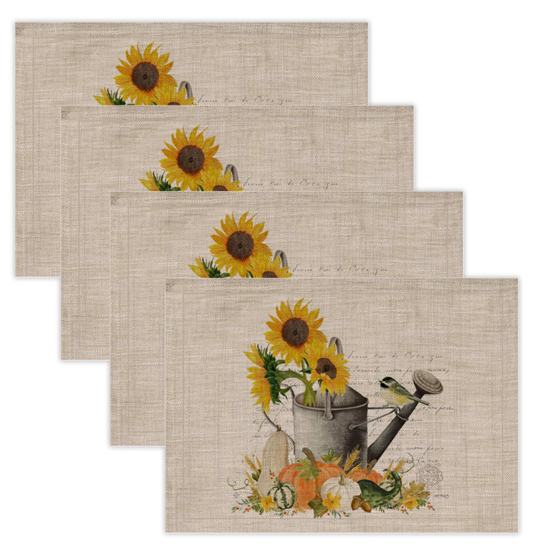 Polyester No Pattern Rectangle Placemat