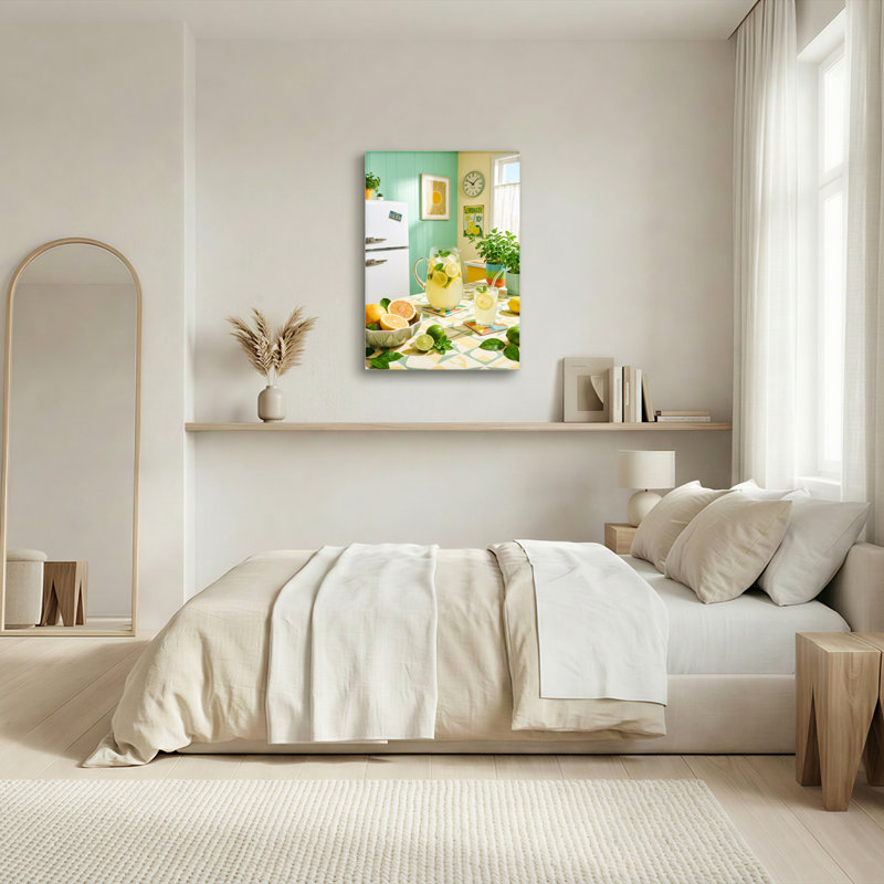 Ensemble de 1 tableau sur toile « Cuisine limonade », 18"H x 12"W, Toile tendue