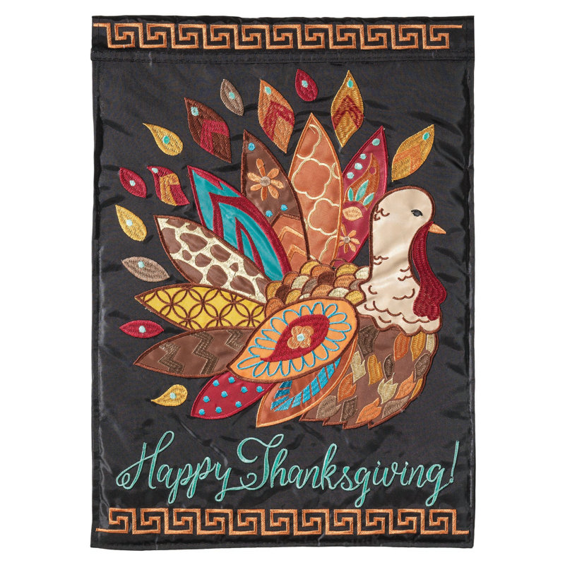 Drapeau de jardin en polyester 18 x 13 po Darquize