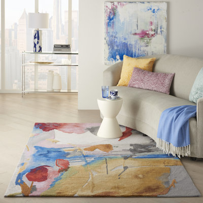 Symmetry Abstract Hand Woven Area Rug