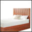 Structure de lit plateforme en bois massif pour grand lit avec tiroirs de rangement latéraux, tête de lit courbée et support en lattes de bois, aucun sommier nécessaire, design minimaliste-131377665