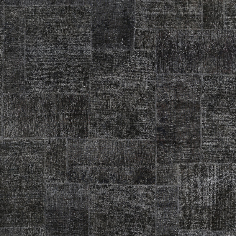 Tapis gris/brun patchwork Cooke