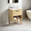24" Bathroom Vanity With Sink Combo, Multi-Functional Bathroom Cabinet With Drawer, Mdf Board, Natural