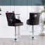 Jalbert Swivel Adjustable Height Counter Stool with Metal Frame