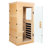 1 Person Infrared Sauna with Backrest,Indoor Dry Sauna with Heaters Panels, Bluetooth Speaker